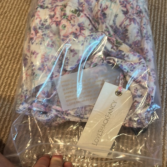 NWT LOVESHACKFANCY trevor dress in positano blue size large - Picture 16 of 16